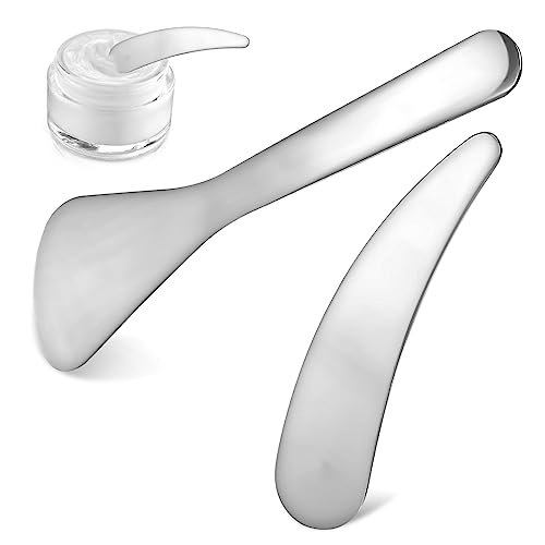 CLISPEED Beauty Tools 2er Set Hautpflege Creme Löffel Gesichts Make-up Anwendung Kompakt Für Reise von CLISPEED