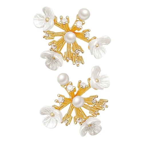 CLISPEED Blumen Ohrstecker Damen Ohrschmuck Kreative Blütenform Leicht Tragbar Modisch Für Party Alltag Mädchen von CLISPEED