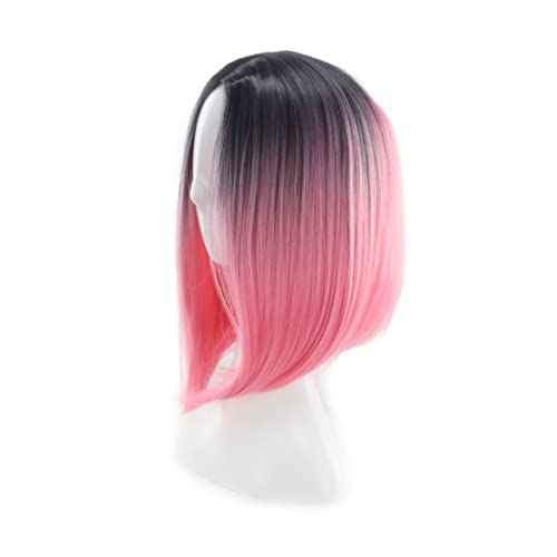 CLISPEED Bob-perücke Mit Farbverlauf Damen-farbverlaufs-bob-haar Aus Kunsthaar Kurze Glatte Cosplay-perücke Spitze Für Alltag Partys Halloween Kostüme -events Oder Andere Anlässe CLISPEED Bob-perücke Mit Farbverlauf Damen-farbverlaufs-bob-haar Aus Kunsthaar Kurze Glatte Cosplay-perücke Spitze Für Alltag Partys Halloween Kostüme -events Oder Andere Anlässe von CLISPEED