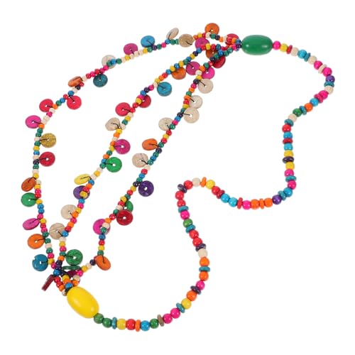 CLISPEED Böhmische Halskette Kokosnuss und Holzperlen Mehrschichtiges Design mit Bunten Anhängern für Partys Urlaub und Täglichen Gebrauch Modisches Accessoire für Damen CLISPEED Böhmische Halskette Kokosnuss und Holzperlen Mehrschichtiges Design mit Bunten Anhängern für Partys Urlaub und Täglichen Gebrauch Modisches Accessoire für Damen von CLISPEED