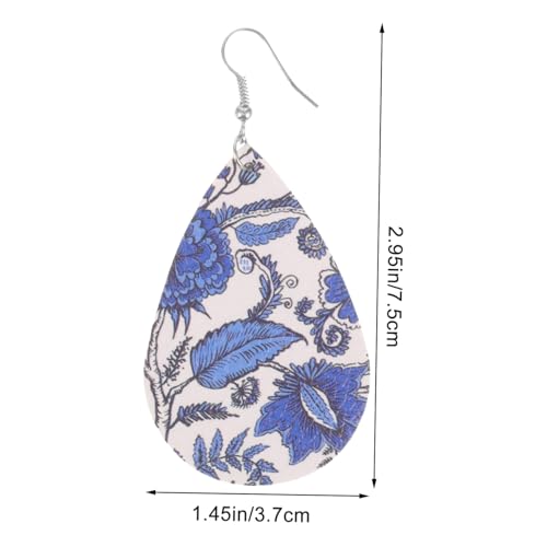 CLISPEED Bohemian Tropfen Ohrringe Damen Dangle Ohrschmuck Leicht PU Wasserfall Ohrhänger Modisch Hautfreundlich Schmuck von CLISPEED