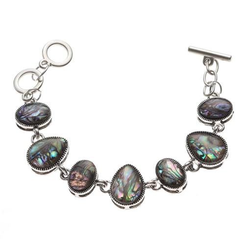 CLISPEED Boho Abalone Muschel Armband Verstellbare Vintage Wrist Chain Damen Ethno Schmuck Geschenk für Freundin Mutter Schwester von CLISPEED