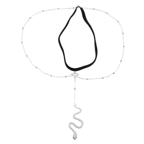 CLISPEED Boho Elastische Schlangenkette Bein Schmuck Mehrlagige Leg Body Chain für Damen Leichtes Leggings Accessoire Party Strand Schmuck CLISPEED Boho Elastische Schlangenkette Bein Schmuck Mehrlagige Leg Body Chain für Damen Leichtes Leggings Accessoire Party Strand Schmuck von CLISPEED