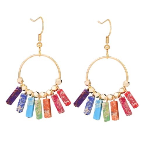 CLISPEED Boho Style Ohrringe für Frauen Bunte Tassel Ohranhänger Einzigartige Bohemian Ohrschmuck Komfortabel Modisch für Alltag Party und Strand CLISPEED Boho Style Ohrringe für Frauen Bunte Tassel Ohranhänger Einzigartige Bohemian Ohrschmuck Komfortabel Modisch für Alltag Party und Strand von CLISPEED