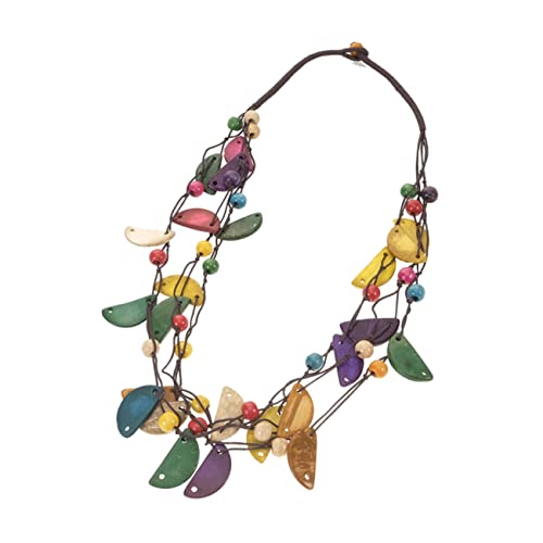 CLISPEED Kokosnuss Muschel Halskette Damen Stil Anhänger Vintage Halbkreis Halskette Für Frauen Party Urlaub Strand Geburtstag Zubehör CLISPEED Kokosnuss Muschel Halskette Damen Stil Anhänger Vintage Halbkreis Halskette Für Frauen Party Urlaub Strand Geburtstag Zubehör von CLISPEED