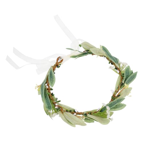 CLISPEED Braut Haarkranz Imitation Leaf Wreath Leichtes Komfortables Stirnband für Hochzeit Feiertage Party Fotoshooting Damen Haarschmuck CLISPEED Braut Haarkranz Imitation Leaf Wreath Leichtes Komfortables Stirnband für Hochzeit Feiertage Party Fotoshooting Damen Haarschmuck von CLISPEED