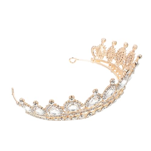 CLISPEED Braut Tiara Haaraccessoire mit Kristallbesatz Leichte Langlebige Schlichtes Design für Hochzeit Brautjungfern und Festliche Anlässe CLISPEED Braut Tiara Haaraccessoire mit Kristallbesatz Leichte Langlebige Schlichtes Design für Hochzeit Brautjungfern und Festliche Anlässe von CLISPEED