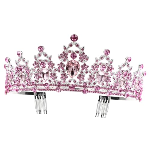 CLISPEED Braut Tiara Haarschmuck mit Funkelnden Strasssteinen Barock Design Leichter Haarschmuck für Hochzeit Geburtstag Party Eleganter Damen Kopfschmuck CLISPEED Braut Tiara Haarschmuck mit Funkelnden Strasssteinen Barock Design Leichter Haarschmuck für Hochzeit Geburtstag Party Eleganter Damen Kopfschmuck von CLISPEED