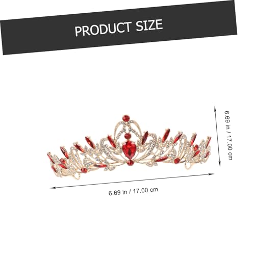 CLISPEED Braut Tiara Krone mit Strasssteinen Glitzerndes Haaraccessoire für Damen Festliche Kopfbedeckung für Hochzeit Geburtstagsfeier und Show Eleganter Schmuck für Besondere Anlässe von CLISPEED