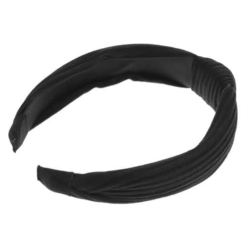 CLISPEED Breiter Spitzen Haarreif Damen aus Elastisches Langlebiges Haarschmuck Accessoire für Frauen und Mädchen Vielseitig Kombinierbar Schwarz von CLISPEED