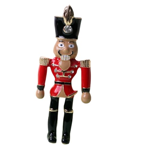 CLISPEED Brooch Weihnachts Brosche Anstecknadel für Damenmäntel Handgefertigte Robuste Metallbrosche mit Glatten Kanten Vielseitiger Schmuck für Festlichkeiten und Alltag von CLISPEED