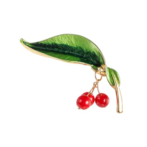 CLISPEED Brosche Damen mit Kreativer Fruchtform und Funkelnden Strasssteinen Anstecknadel aus Legiertem Perfektes Schmuck Accessoire für Hochzeit Geburtstag Weihnachten Vielseitig und von CLISPEED