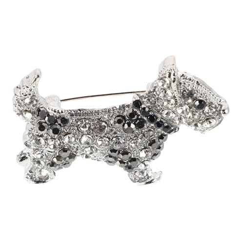 CLISPEED Kawaii Hund Brosche Cartoon Tier Brosche Aus Legierung Mit Funkelnden Strasssteinen Für Damen Vielseitige Und Leichte Anstecknadel Für Kleidung Rucksack Hut Und Festliche von CLISPEED