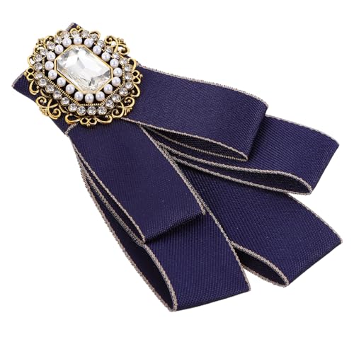 CLISPEED Brosche mit Schleifen Design mit Strass besetzt Modische Anstecknadel für Damen Dekorative Fliege für Blusen und festliche Outfits Perfektes Accessoire für Arbeit und Feiern von CLISPEED