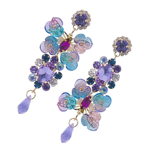 CLISPEED Bunte Asymmetrische Ohrstecker für Damen Vintage Blumen Design Statement Ohrringe Hautfreundlich Vielseitig für Hochzeit Party Abschlussfeier CLISPEED Bunte Asymmetrische Ohrstecker für Damen Vintage Blumen Design Statement Ohrringe Hautfreundlich Vielseitig für Hochzeit Party Abschlussfeier von CLISPEED