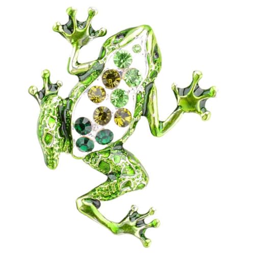 CLISPEED Bunte Frosch Brosche Damen Anstecknadel Modisches Accessoire für Kleidung Schals Hüte Eleganter Schmuck für Geburtstag Valentinstag Hochzeit und Festliche Anlässe von CLISPEED
