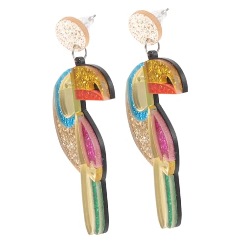 CLISPEED Bunte Glitzer Ohrringe Damen Sequin Ohrhänger Modisch Vielseitig für Alltag Party Hochzeit von CLISPEED