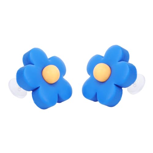 CLISPEED Bunte Polymer Clay Ohrstecker Blumenmotiv Damen Ohrschmuck Leicht Tragbar Modisch Alltag Reise Schmuck Geschenk von CLISPEED
