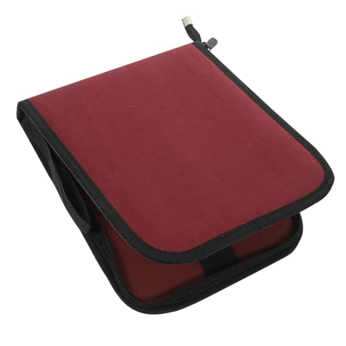 CLISPEED Canvas Mäppchen Fächer Stifttasche mit Großem Fassungsvermögen für Zeichnung Buntstifte Organizer mit Speziellen Fächern für Radiergummi und Anspitzer Tragbar und Stilvoll von CLISPEED