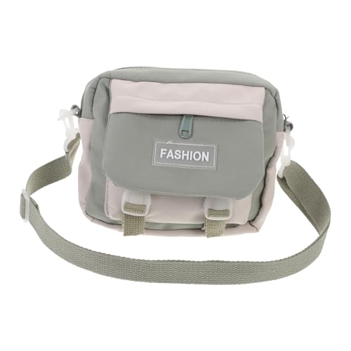 CLISPEED Canvas Schultertasche Grün Große Umhängetasche Damen Lässige Alltagstasche Vielseitig Geräumig für Schule Arbeit Freizeit von CLISPEED