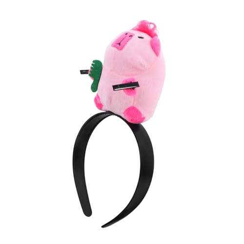 CLISPEED Capybara Stirnband Für Kinder Und Erwachsene Süßes Capybara Haarband Aus Plüsch Für Geburtstagsfeiern Karneval Und Cosplay Partys Angenehme Textur Einfach Zu Tragen von CLISPEED