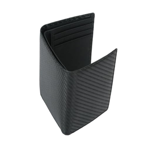 CLISPEED Carbonfaser Herren Geldbörse mit Großer Kapazität Dreifach Gefaltet Vielseitiges Portemonnaie aus Multifunktionaler Kartenhalter Schlankes Design für Alltag und von CLISPEED