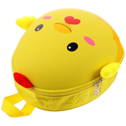CLISPEED Cartoon Hühner Eierschalen Rucksack Lustiger Praktischer Schulrucksack für Jungen und Mädchen Robuster mit Reißverschluss für Schule Einkaufen Partys Viel für Kleine Gegenstände von CLISPEED