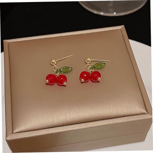 CLISPEED Cherry Ohrringe Damen und Mädchen Modische Tropfenohrringe mit Kirschmotiv Hautfreundlich und Angenehm Feine Verarbeitung Vielseitig für Alltag Dating und Besondere Anlässe CLISPEED Cherry Ohrringe Damen und Mädchen Modische Tropfenohrringe mit Kirschmotiv Hautfreundlich und Angenehm Feine Verarbeitung Vielseitig für Alltag Dating und Besondere Anlässe von CLISPEED
