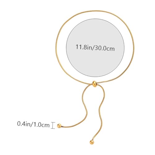 CLISPEED Chic Verstellbares Fußkettchen Damen Modisches Schlangen Design Knöchelketten Schmuck für Strand Party Hochzeit Tägliches Tragen Goldfarben Langlebig und von CLISPEED