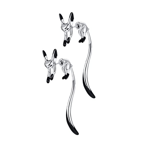 CLISPEED Fuchs-ohrstecker Für Damen Modischer Schmuck Aus Emaille Einzigartiges Ohrschmuck-design Im Cartoon-stil Geeignet Für Allergiker Passt Zu Verschiedenen Outfits von CLISPEED