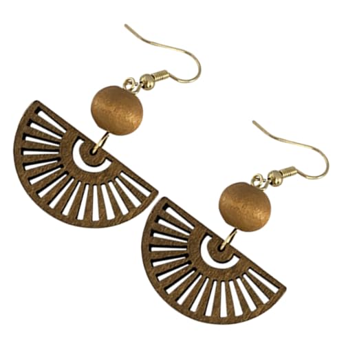 CLISPEED Chinese Style Fan Shape Earrings Ethnic Lightweight Drop Design For Women And Teens Small Compact Statement Accessory For Daily Wear And Special Events von CLISPEED