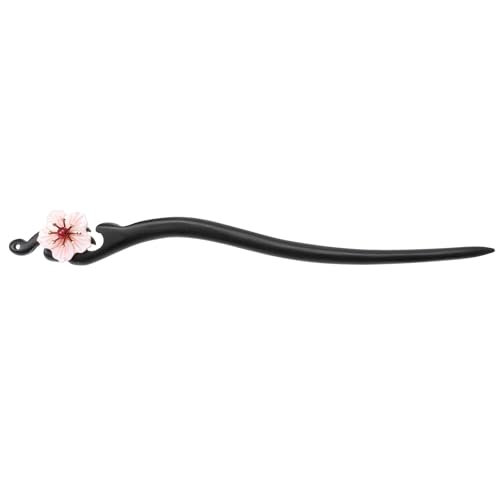 CLISPEED Chinesischer Haarnadel Duttstab Blumen Haarstab Retro Holz Haarpin für Frauen Haarknoten Styling Traditionell Elegant Geeignet für Hochzeit und Alltag von CLISPEED