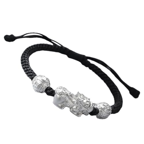 CLISPEED Chinesisches Armband für Herren Handgefertigtes Geflochtenes Fadenarmband mit Glücksbringer Leichtes Bequemes Schmuckstück als für Freund und Alltag Geeignet von CLISPEED