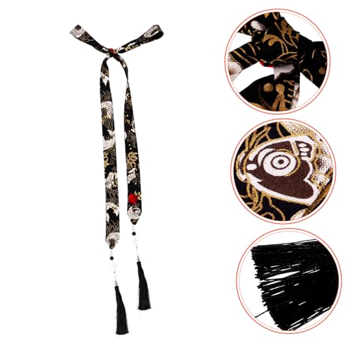 CLISPEED Chinesisches Haarschleifen Weiches Ponytail Band mit Quaste Blaues Haarband für Damen Leichter Haarschmuck für Kostüme und Partys Traditioneller Chinesischer Stil Geeignet für von CLISPEED