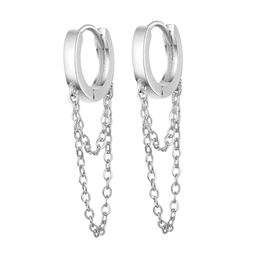 CLISPEED Ohrringe Für Mädchen Ohrclips Mit Ketten Baumelnde Ohrringe Clip-ohrschmuck Schlichtes Design Für Verschiedene Anlässe von CLISPEED