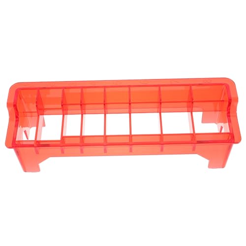 CLISPEED Clipper Limiter Kamm Aufbewahrungsbox Transparent Rot Universeller Haarschneider Kammhalter Organizer für Barber Tool Organizer für Zuhause und Profi Praktischer Schutz und von CLISPEED