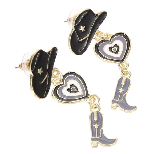 CLISPEED Cowgirl Ohrringe Damen Western Stiefel Design Mehrschichtiges Alloy Material Modisch Für Alltag Steampunk Halloween Party Schmuck CLISPEED Cowgirl Ohrringe Damen Western Stiefel Design Mehrschichtiges Alloy Material Modisch Für Alltag Steampunk Halloween Party Schmuck von CLISPEED