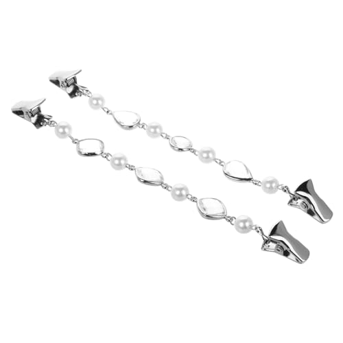 CLISPEED Damen Cardigan Clips mit und Perlen Design Vielseitige Taillen und Schalhalter Strickjacken und Blusenclips Dekorative Broschen für Damenkleidung von CLISPEED