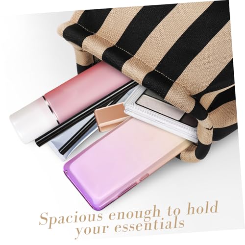 CLISPEED Damen Clutch Handtasche Kleine Abendtasche aus Polyester Schwarz Gelb Gestreift Kompakt und Leicht für Hochzeit Party Bankett und Formelle Anlässe Vielseitig Kombinierbar von CLISPEED