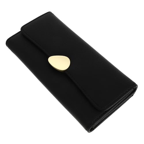 CLISPEED Damen Geldbörse Langformat aus Hochwertigem Kunstleder Multifunktionale Klappbörse mit Vielen Fächern für Karten Münzen und Kleingeld Kompakte Handtasche für Alltag Reisen und von CLISPEED