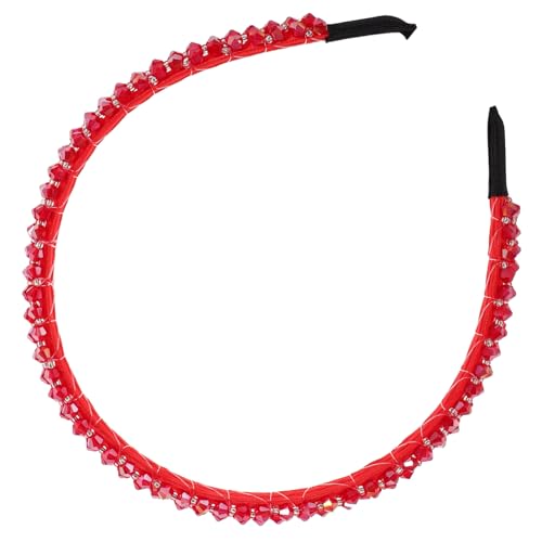 CLISPEED Damen Haarband mit Funkelnden Kristallen Glänzendes Party Haarreif Leichtes und Bequemes Zubehör für Frauen und Mädchen Modisches Langlebiges Design für Besondere Anlässe von CLISPEED