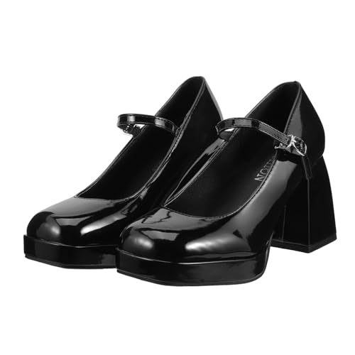 CLISPEED Damen High Heels Schwarz Modische Absatzschuhe mit Grobem Blockabsatz Leicht Komfortabel Vielseitig Kombinierbar für Büro Party und Alltag Robust und Stilvoll CLISPEED Damen High Heels Schwarz Modische Absatzschuhe mit Grobem Blockabsatz Leicht Komfortabel Vielseitig Kombinierbar für Büro Party und Alltag Robust und Stilvoll von CLISPEED