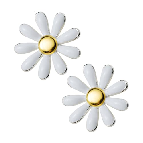 CLISPEED Gänseblümchen-ohrringe Kleine Damen-ohrstecker Modische Blüten-ohrschmuck Leicht Und Angenehm Zu Tragen Für Alltag Und Partys von CLISPEED
