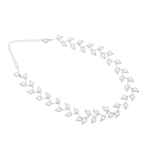 CLISPEED Damen Perlenkette mit Modischem Anhänger Verarbeitung Vielseitiger Schmuck für Frauen und Mädchen für Geburtstag Party und Alltag von CLISPEED