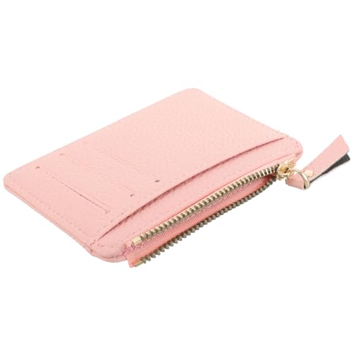 CLISPEED Damen Portemonnaie PU Geldbörse mit Reißverschluss Schlankes Kartenetui mit Münzfach Leichtes Damen Clutch Wallet für Outdoor Shopping und Reisen Kompakte Praktische von CLISPEED
