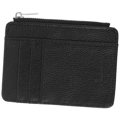 CLISPEED Damen Zipper Geldbörse aus PU Vielseitiges Kartenetui mit Münzfach und Reißverschluss Strapazierfähiges Portemonnaie für Karten Bargeld und Kleingeld Kompakte Handtasche für von CLISPEED