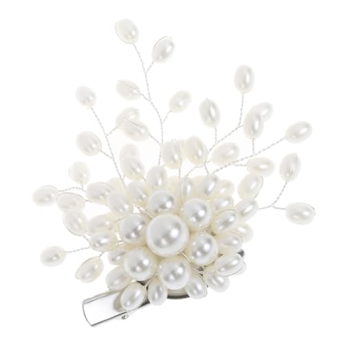 CLISPEED Damenbrosche Silber mit Künstlichen Perlen Vielseitige Anstecknadel für Hochzeit Party Abschlussball Modische Kleiderdekoration Langlebig und Sicher für Pullover Schals Blusen von CLISPEED