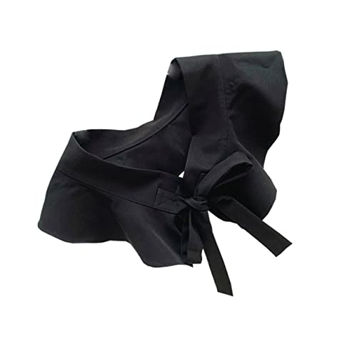 CLISPEED Dekorativer Fake Kragen für Damen Eleganter Falbala Kragen für Vielseitige Outfits für Festliche Anlässe und DIY Stilveränderungen mit Langer Schleife für Einen Schönen Look von CLISPEED