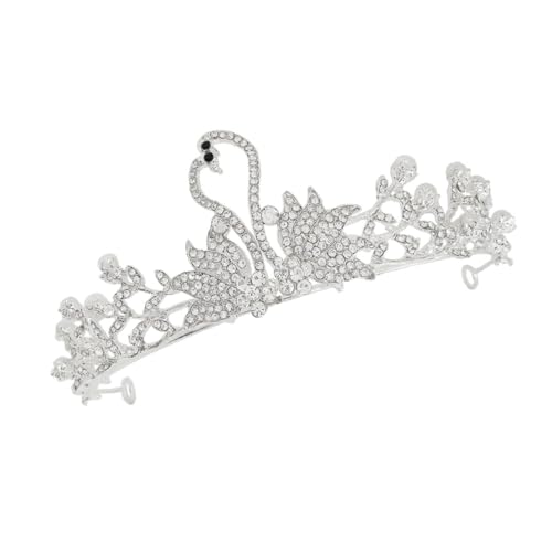 CLISPEED Diadem Stirnband Leichte Geburtstagskrone mit Funkelnden Strasssteinen Bequemes Langlebiges Geburtstagskopfschmuck für Mädchen Party und Fotoshootings von CLISPEED