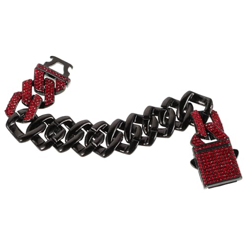 CLISPEED Diamantförmiges Kubanisches Gliederarmband für Herren und Damen Hip Hop Rapper Schmuck Robustes Legierungsarmband mit Präziser Verarbeitung Modisches Accessoire mit von CLISPEED